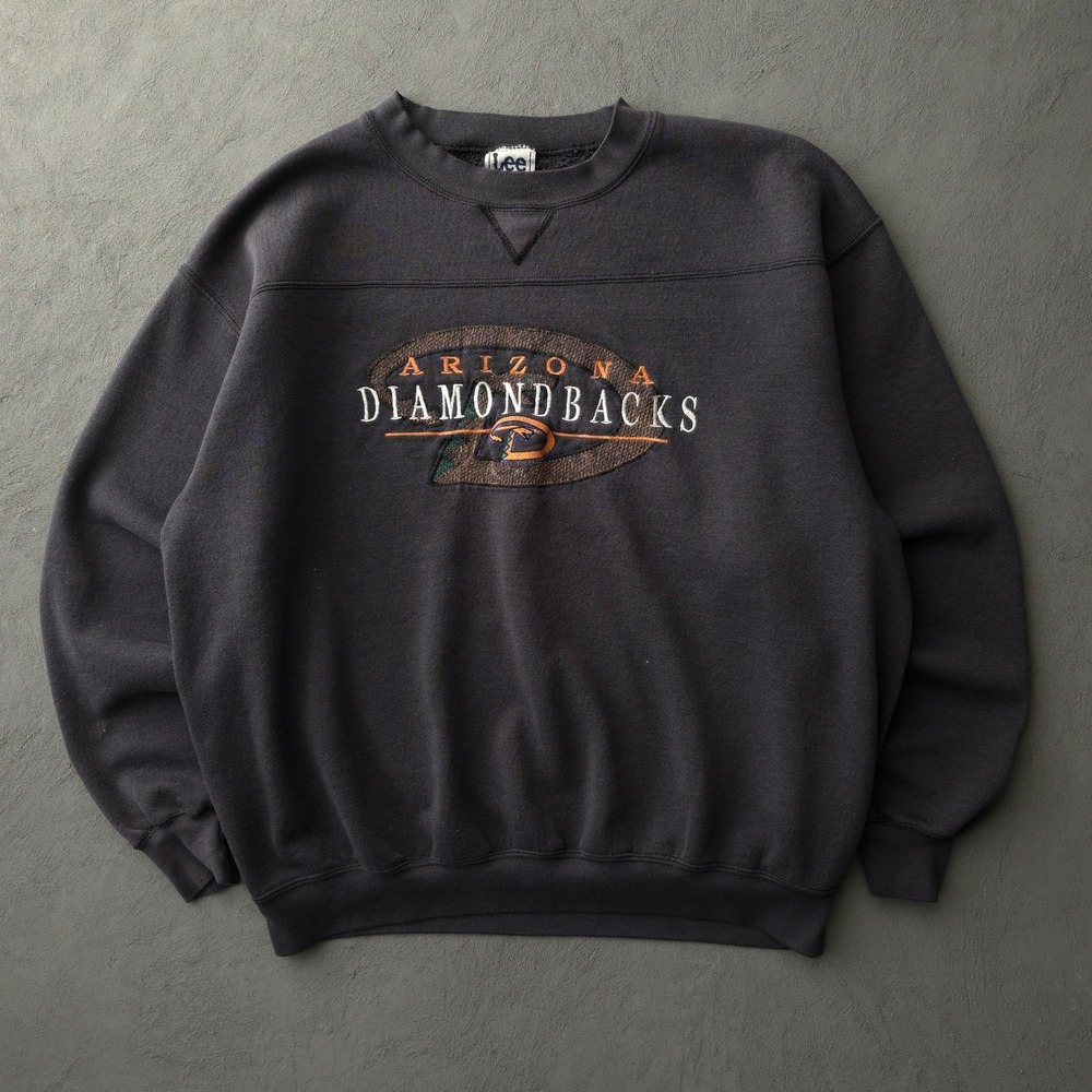 Vintage 90s Arizona Diamondbacks Sweatshirt XL Black MLB Lee Sport